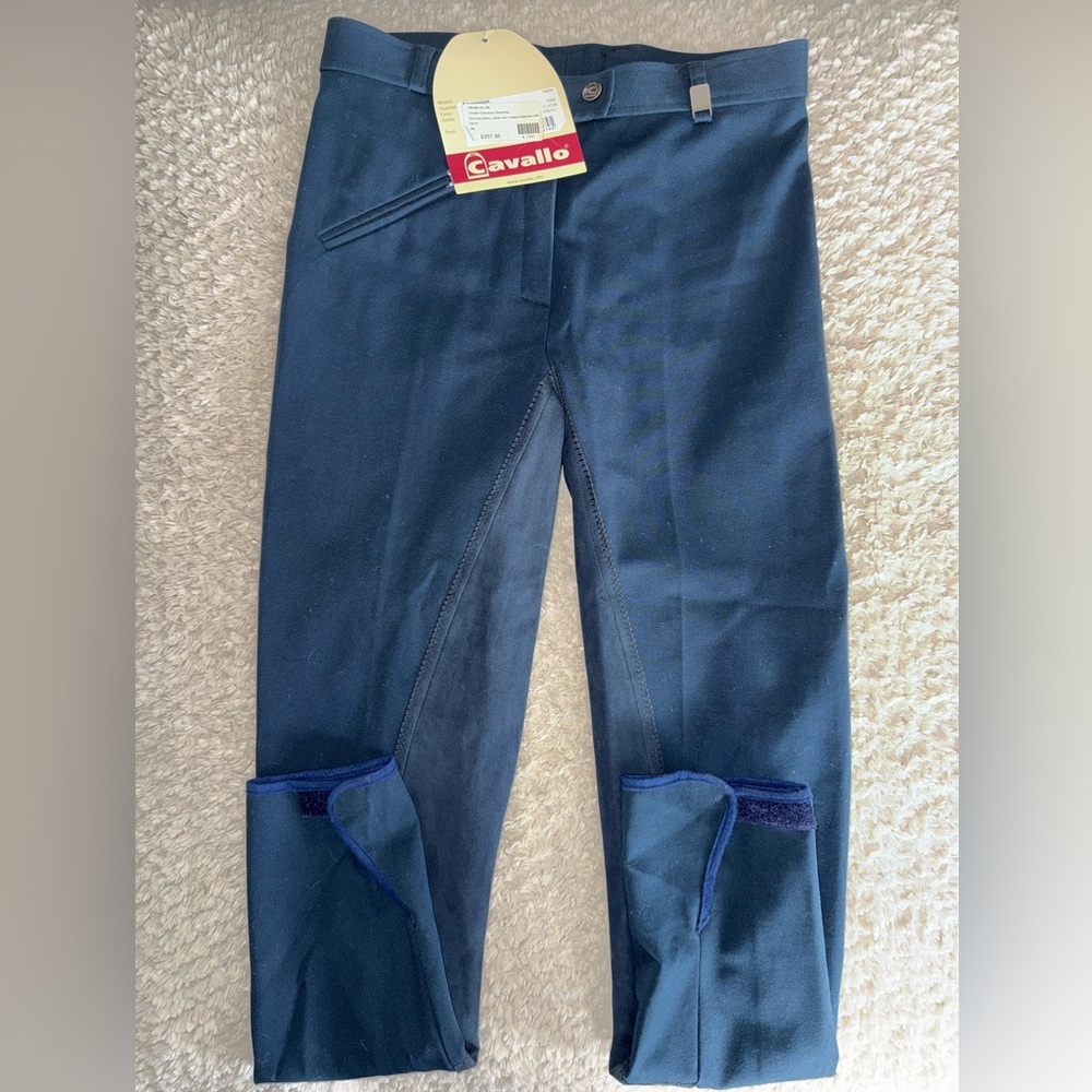 Cavallo 28T Navy Full Seat Breeches NEW W TAGS